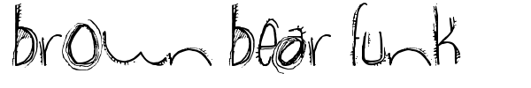 Brown Bear Funk font