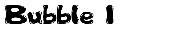 Bubble 1 font