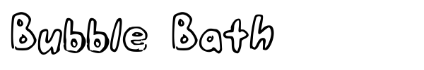 Bubble Bath font