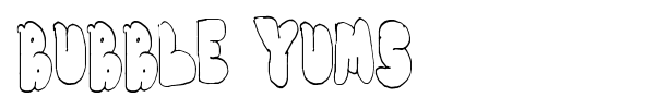 Bubble Yums font