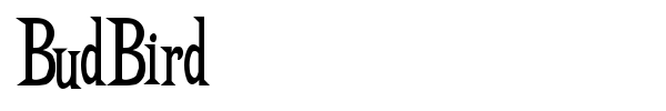 BudBird font