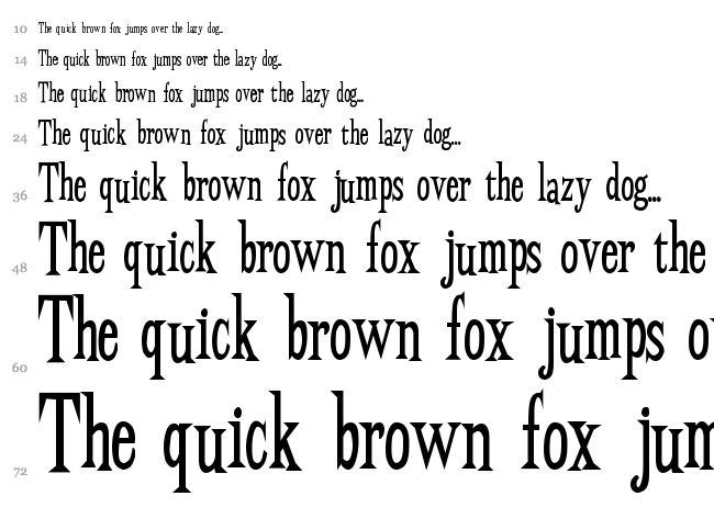 BudBird font waterfall
