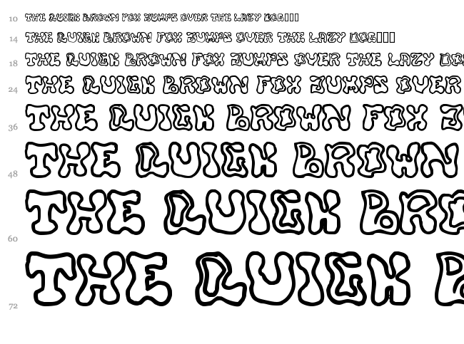 Buffy font waterfall