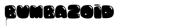 Bumbazoid font