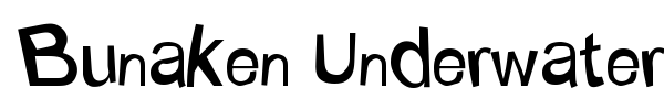 Bunaken Underwater font