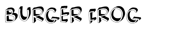 Burger Frog font