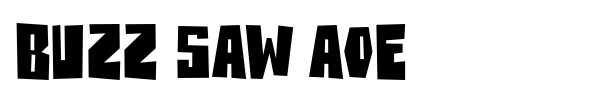 Buzz Saw AOE font