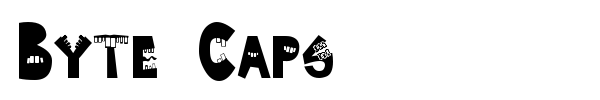 Byte Caps font
