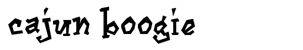 Cajun Boogie font