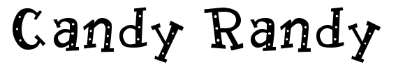 Candy Randy font preview