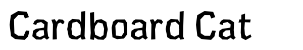 Cardboard Cat font