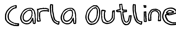 Carla Outline font