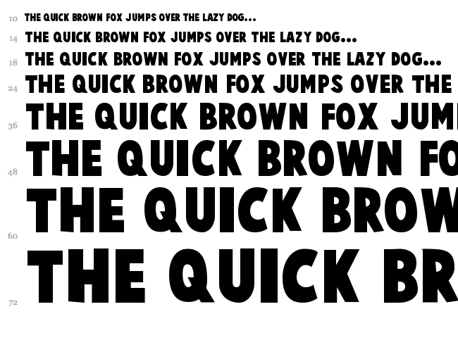 Cartoonist Kooky font waterfall