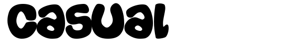 Casual font