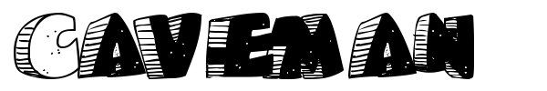 Caveman font