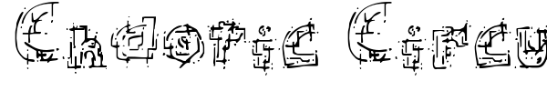 Chaotic Circuit font