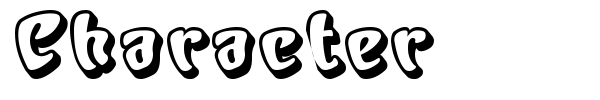 Character font
