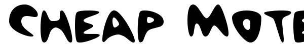 Cheap Motel font