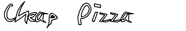Cheap Pizza font