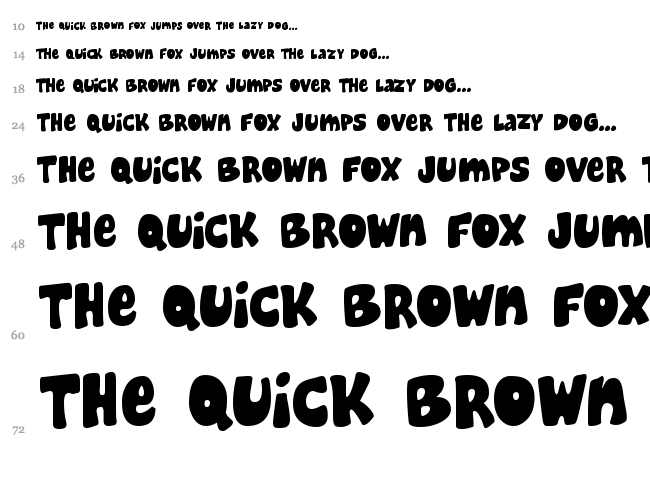 Cheeseburger font waterfall