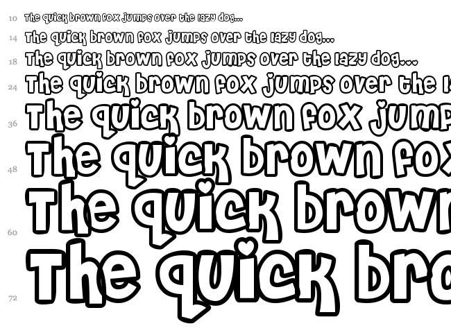 Cheri font waterfall