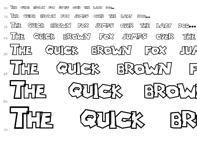 Chlorinap font waterfall