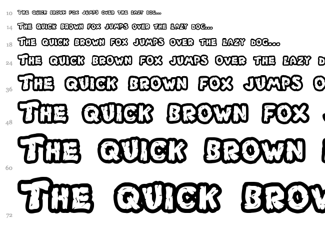 Chlorinar font waterfall