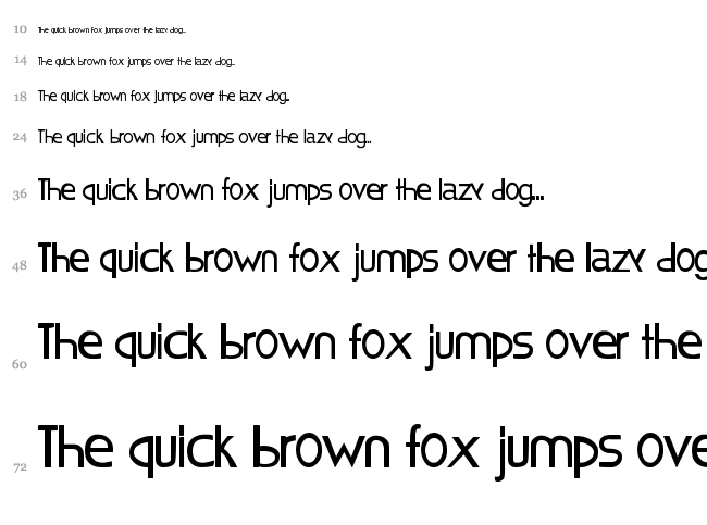 Chocolat Bleu font waterfall