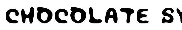 Chocolate Syrup font