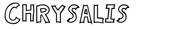 Chrysalis font