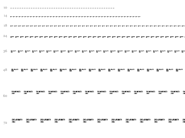 Citrus 2008 font waterfall