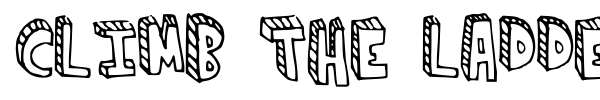 Climb the ladder font
