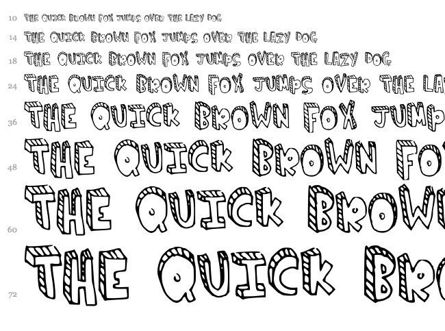 Climb the ladder font waterfall