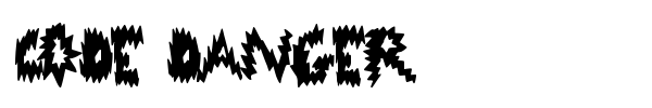 Code Danger font