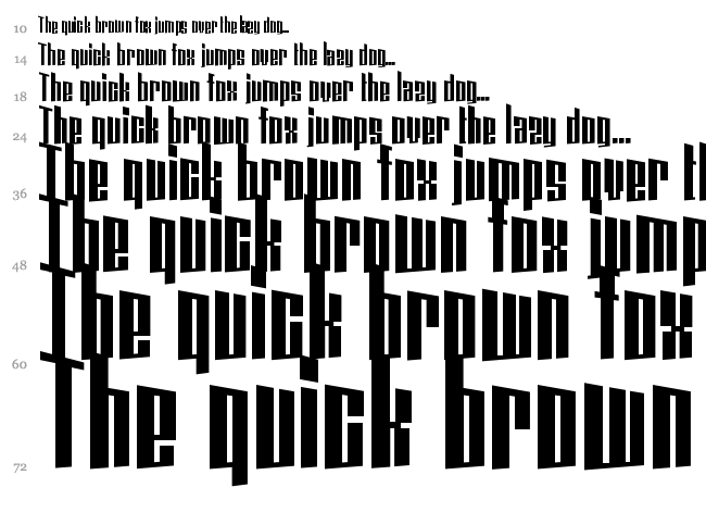 Coin Locker Datura font waterfall