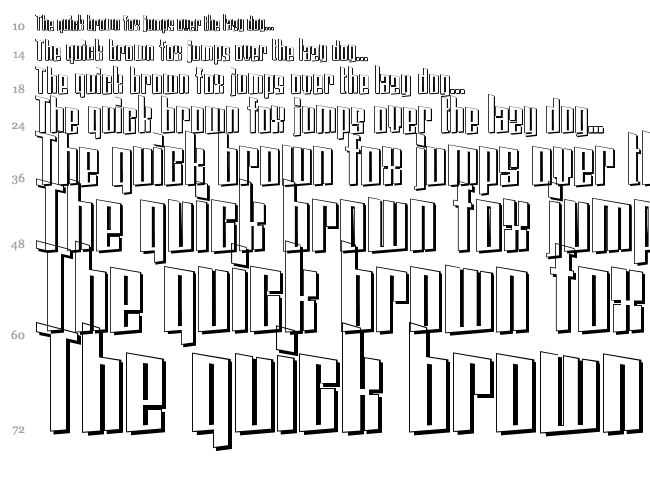 Coin Locker Datura font waterfall