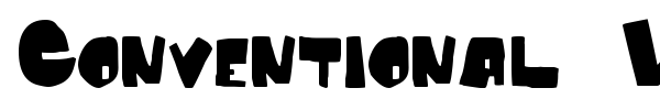 Conventional Wisdom font