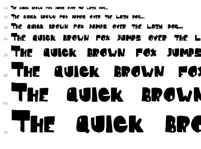 Conventional Wisdom font waterfall
