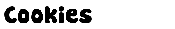 Cookies font