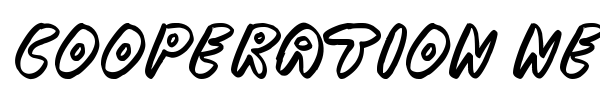 Cooperation Nest font