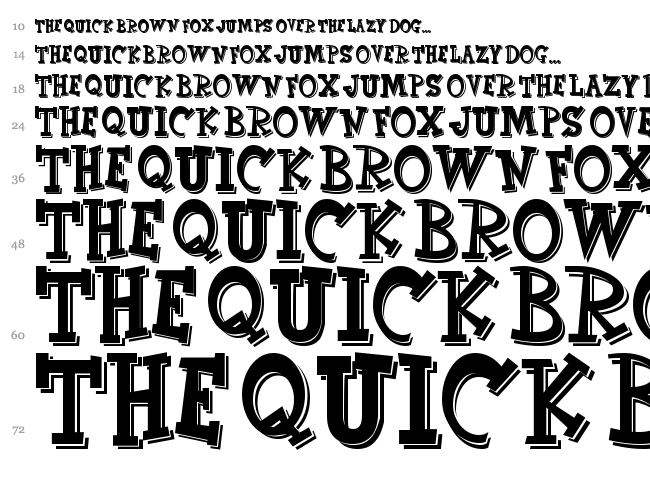 CornFed font waterfall