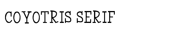 Coyotris Serif font