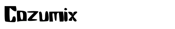Cozumix font