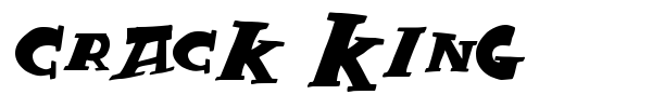 Crack King font