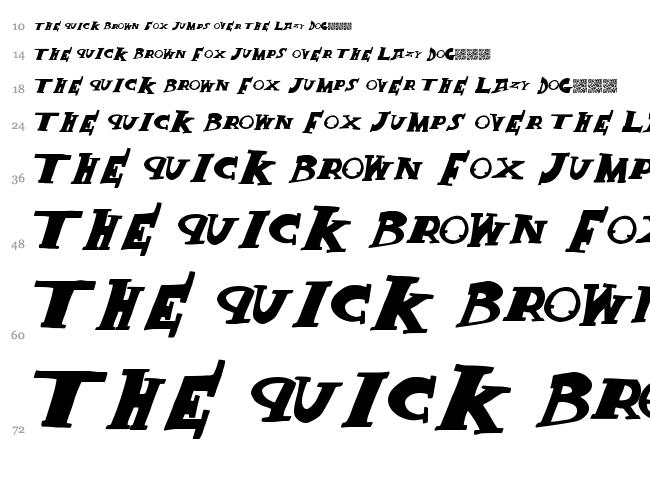 Crack King font waterfall