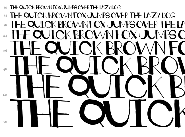 Crankdeal font waterfall