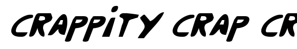Crappity Crap Crap font preview