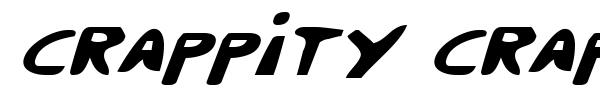 Crappity Crap Crap font preview