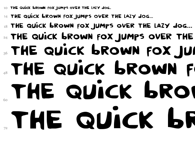 Crappity Crap Crap font waterfall