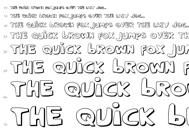 Crappity Crap Crap font waterfall